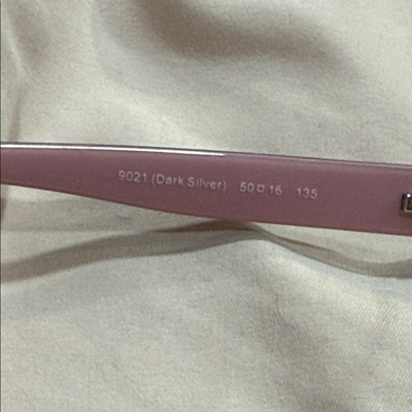 Coach Women's Eye Glass Frame with Pink and black arms. - Picture 4 of 5